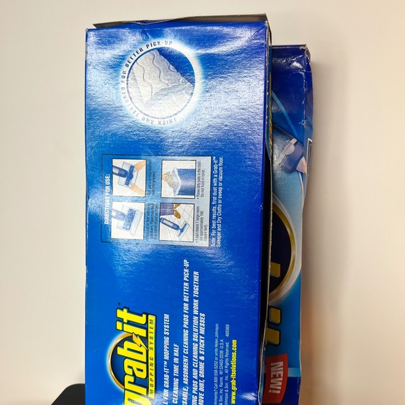 Grab-it Mopping System Cleaning Pads 12 Count Total 2 Boxes of 6 SC Johnson NEW - Picture 2 of 2